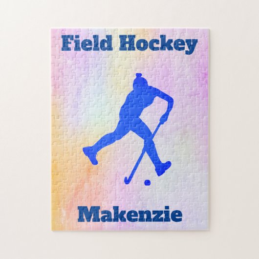 Girls Field Hockey Puzzle Legpuzzel (Verticaal)