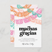 Girl's Fiesta Verjaardag Dank u Kaarten (Voorkant / Achterkant)