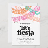 Girl's Fiesta Verjaardag Uitnodiging (Voorkant)