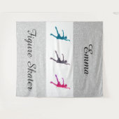 Girl's Figuur Skater Tapestry Gepersonaliseerd w / Wandkleed (Voorkant (horizontaal))