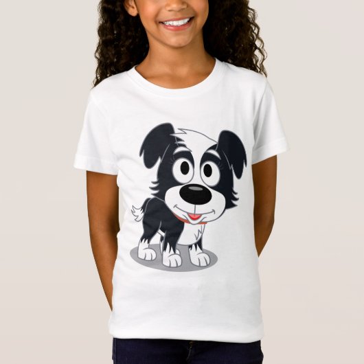 Girls' Fine Jersey Dog T-Shirt (Voorkant)