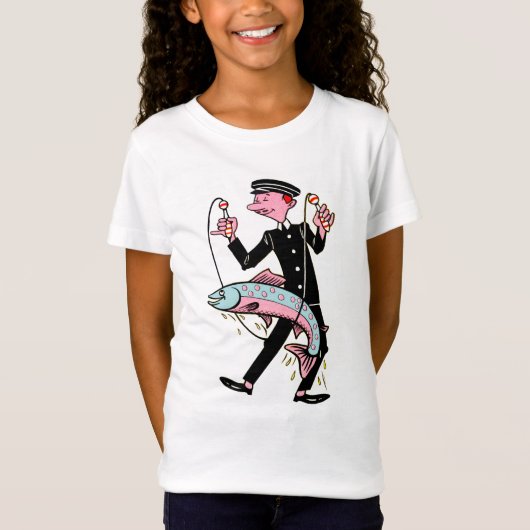 Girl's Fine Jersey fish T-Shirt (Voorkant)