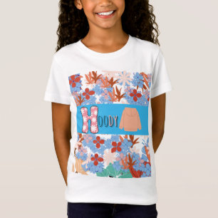 Girls' Fine Jersey T-Shirt Bloemen