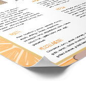 Girls First 100 Foods Baby Weaning Poster (Hoek)