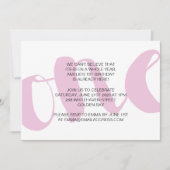 Girls First Birthday Party Uitnodiging (Voorkant)