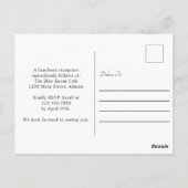 Girl's First Communion Pink Floral Bow Briefkaart (Achterkant)