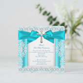 Girls First Heilige Commune White Blauwgroen Blue  Kaart (Staand voorkant)