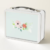 Girls Floral Cute Waterverf Flowers School (Achterkant)