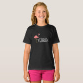 Girl's Florida The Sunshine State Pink Flamingo T-shirt (Voorkant volledig)