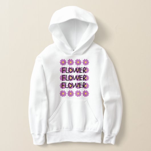 Girls Flowers hoodie (Laagn)
