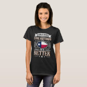 Girls from SAN ANTONIO do it better Texas flag T-shirt (Voorkant volledig)