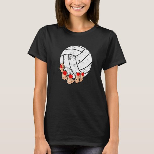 Girls Funny Volleyball Premium T-shirt (Voorkant)