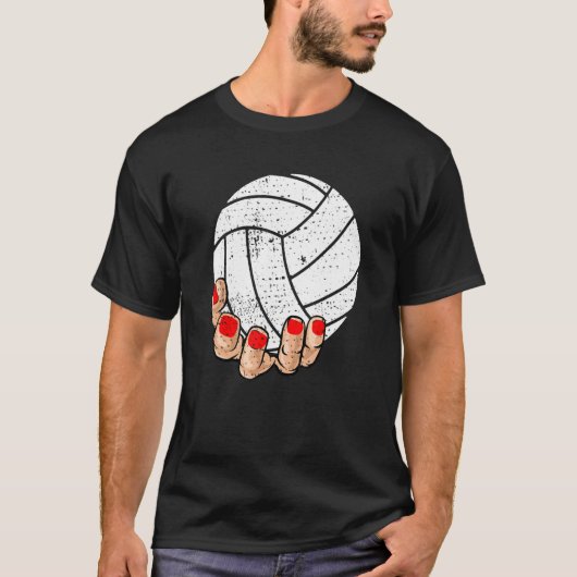 Girls Funny Volleyball T-shirt (Voorkant)