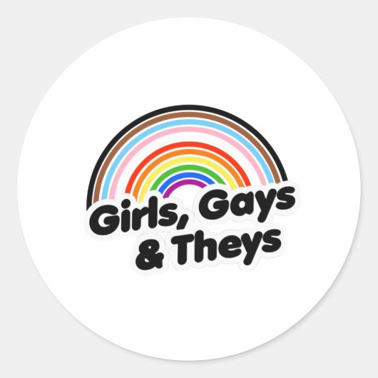 Girls Gays en Theys Ronde Sticker (Voorkant)