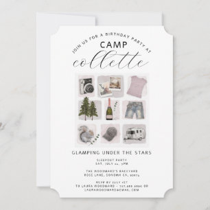Girls Glamping Party Weekend Kaart