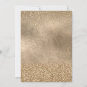 Girl's Gold Fairy Birthday Party Kaart (Achterkant)