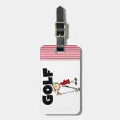 Girls GOLF Bagagelabel (Voorkant verticaal)