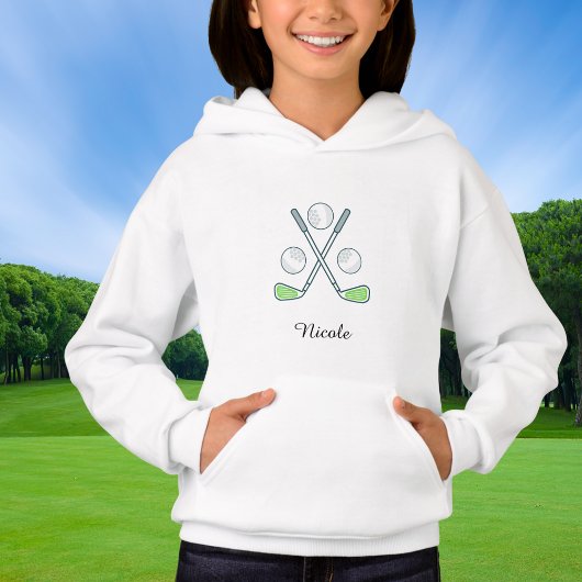 Girl's Golf Custom Naam Gepersonaliseerd