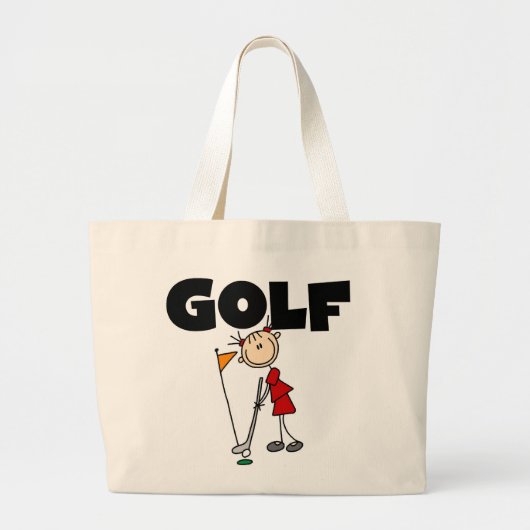 Girls GOLF Grote Tote Bag (Voorkant)