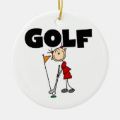 Girls GOLF Keramisch Ornament (Voorkant)