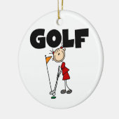Girls GOLF Keramisch Ornament (Links)