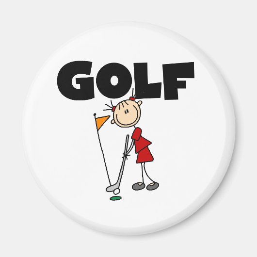 Girls GOLF Magneet (Voorkant)