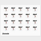 Girls GOLF Ronde Sticker (Vel)