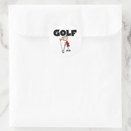 Girls GOLF Ronde Sticker (Tas)