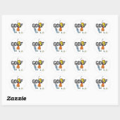 Girls Golf Ronde Sticker (Vel)