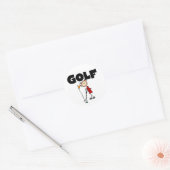 Girls GOLF Ronde Sticker (Envelop)