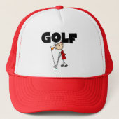 Girls GOLF Tshirts en Gifts Trucker Pet (Voorkant)