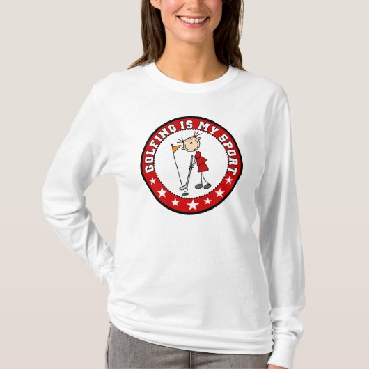 Girls Golfing is mijn T-shirt voor sport (Voorkant)
