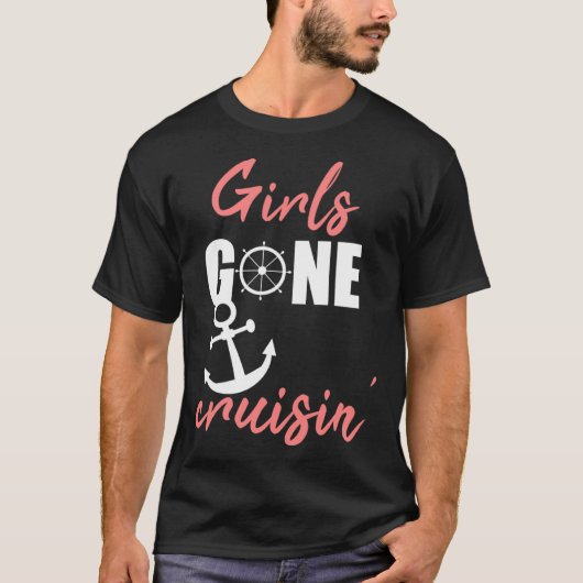 Girls gone cruisin' for vacation cruise t-shirt (Voorkant)