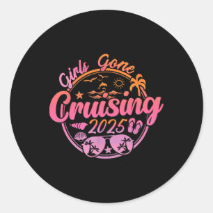 Girls Gone Cruising 2025 Cruise Vakantie Zomer Ma Ronde Sticker