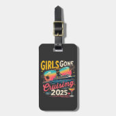 Girls Gone Cruising 2025 Reizen Meisjes Trip Bagagelabel (Voorkant verticaal)