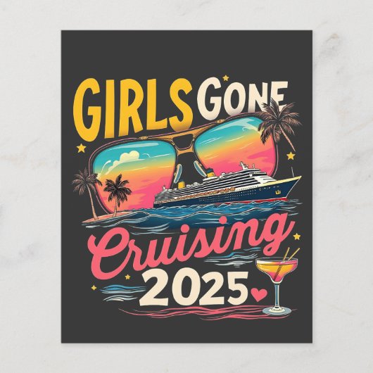 Girls Gone Cruising 2025 Reizen Meisjes Trip Flyer (Voorkant)