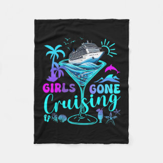 Girls Gone Cruising 2025 Vacation Trip Weekend Gir Fleece Deken