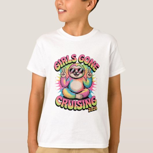 Girls Gone Cruising 2026 Cruise Vacation Trip Slot T-shirt (Voorkant)