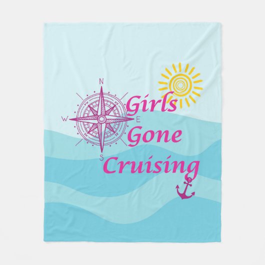 Girls Gone Cruising Fleece Deken (Voorkant)