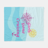 Girls Gone Cruising Fleece Deken (Voorkant (Horizontaal))