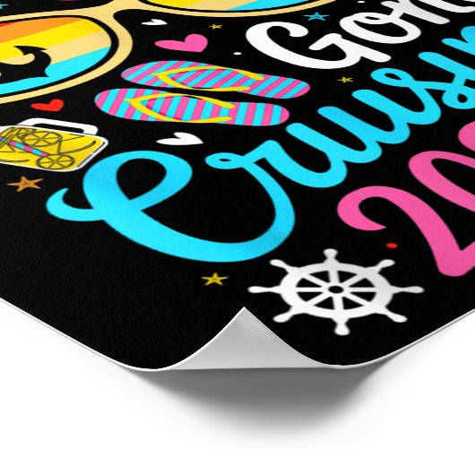 Girls Gone Cruising Vakantie 2025 Party Cruise Poster (Hoek)