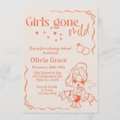 Girls Gone Mild Bachelorette Invitation | Boho Spa Kaart (Voorkant)