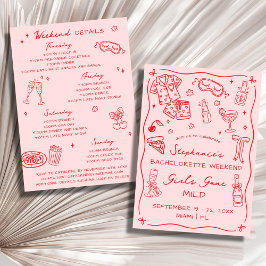 Girls Gone Mild Bachelorette Party 4 Day Itinerary Kaart