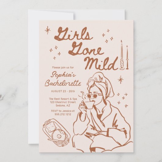 Girls Gone Mild Bachelorette Party Route Kaart (Voorkant)