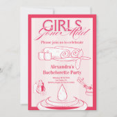Girls Gone Mild Bachelorette Reisfeest Kaart (Voorkant)