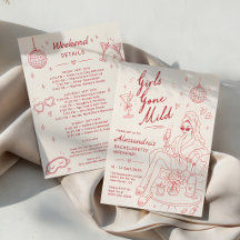 Girls Gone Mild Bachelorette Reisplan Feest