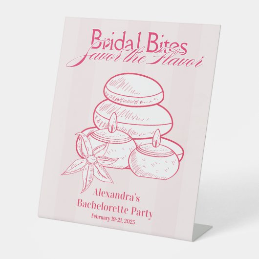 Girls Gone Mild Bachelorette reisschema Reclamebord Met Voetstuk (Voorkant)