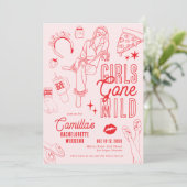 Girls Gone Mild Bachelorette Weekend Spa Party Kaart (Staand voorkant)