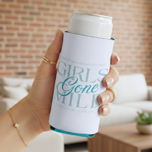 Girls Gone Mild Blauwe Huwelijkssluiting Seltzer Blikjeskoeler