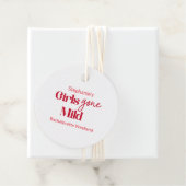 Girls Gone Mild Chic Bachelorette Beach Weekend Bedankjes Labels (In situ)